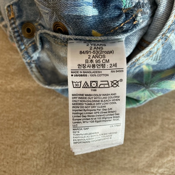 GAP Floral Toddler Jumpsuit Short - Size 2T - Picture 8 of 9